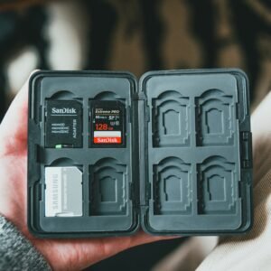 Foldable Hard-Shell Organizer Case for USB & SD Cards